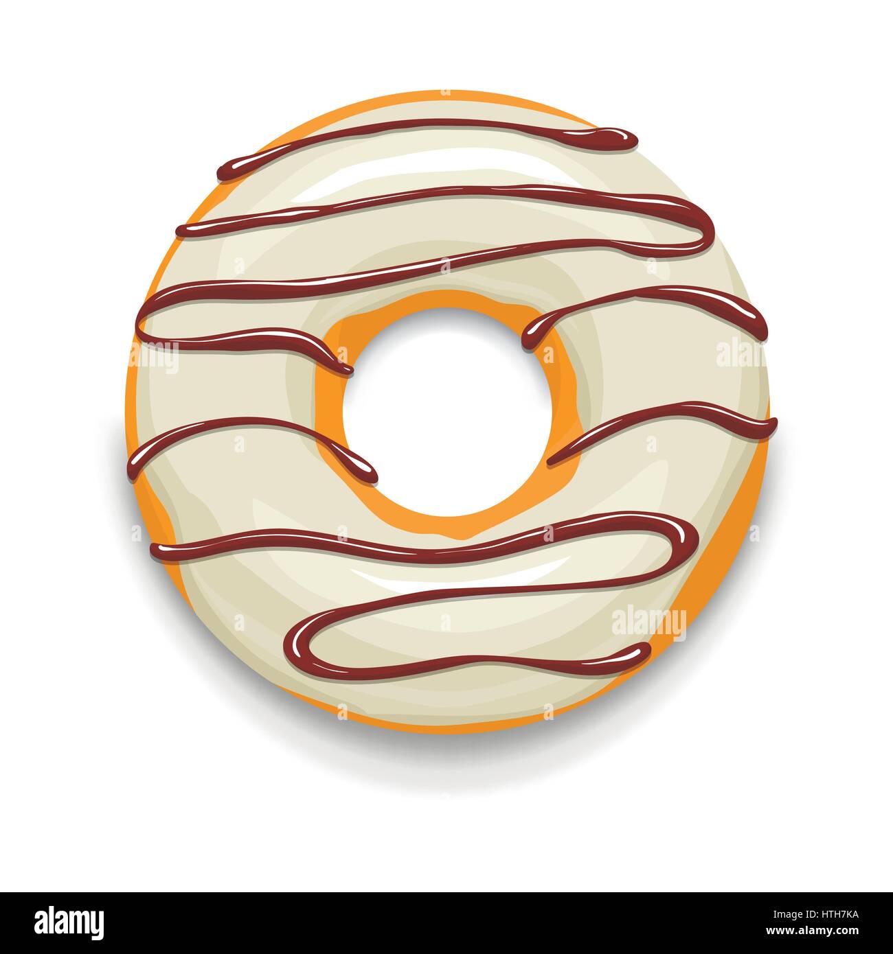 Glazed donut icon, cartoon style Stock Vector Image & Art - Alamy