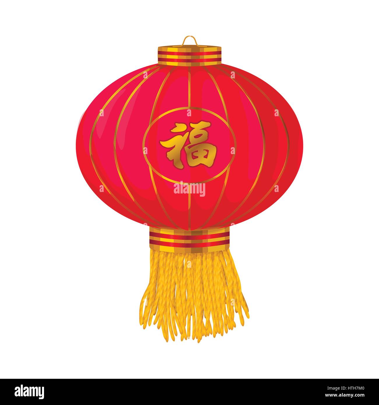Red chinese paper lantern icon in cartoon style Stock Vector Image & Art -  Alamy