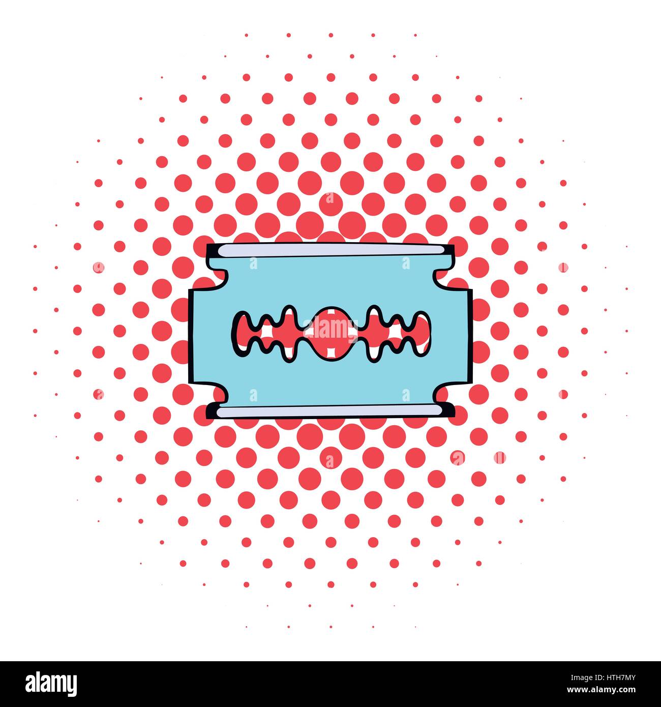 Razor blade icon, comics style Stock Vector Image & Art - Alamy