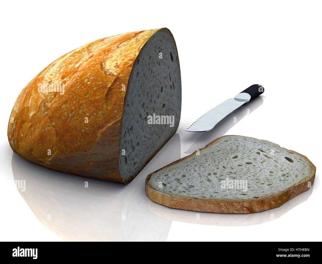 the bread and the knife Stock Photo Alamy
