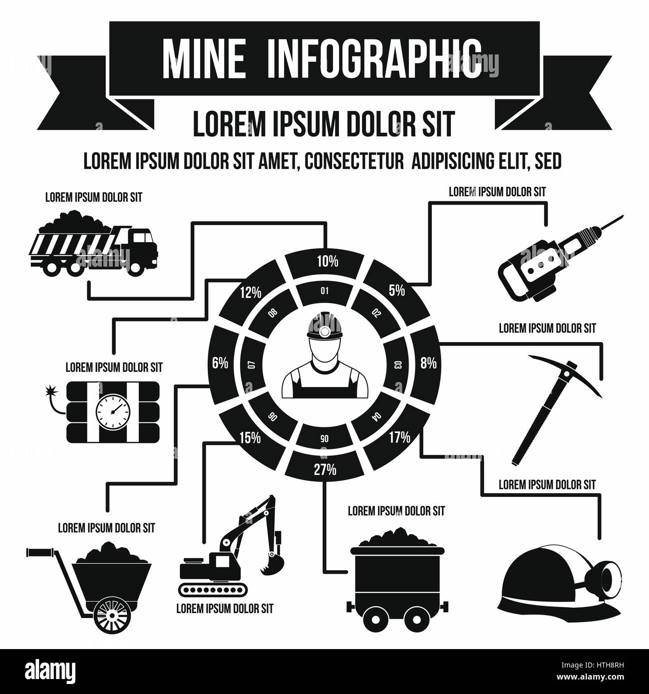 Mineral processing Stock Vector Images - Alamy