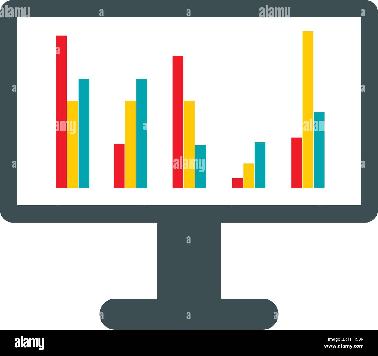 Stock market pen screen Stock Vector Images - Alamy