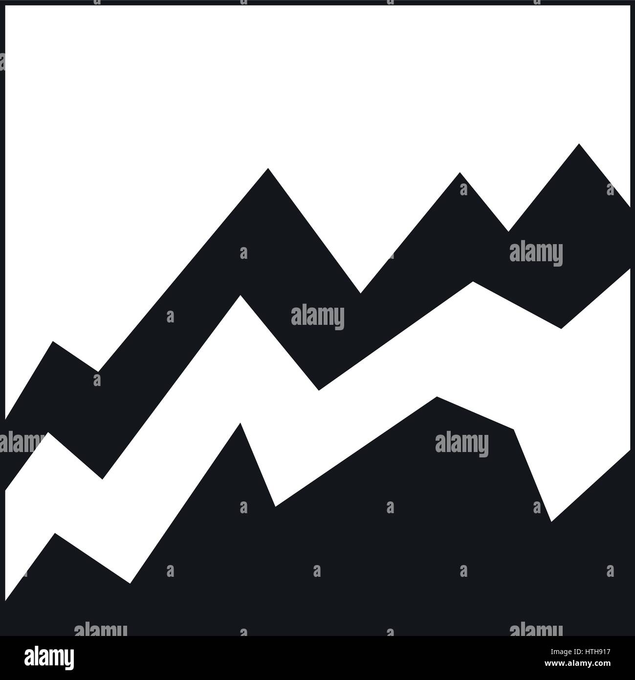 Business graph icon, simple style Stock Vector Image & Art - Alamy