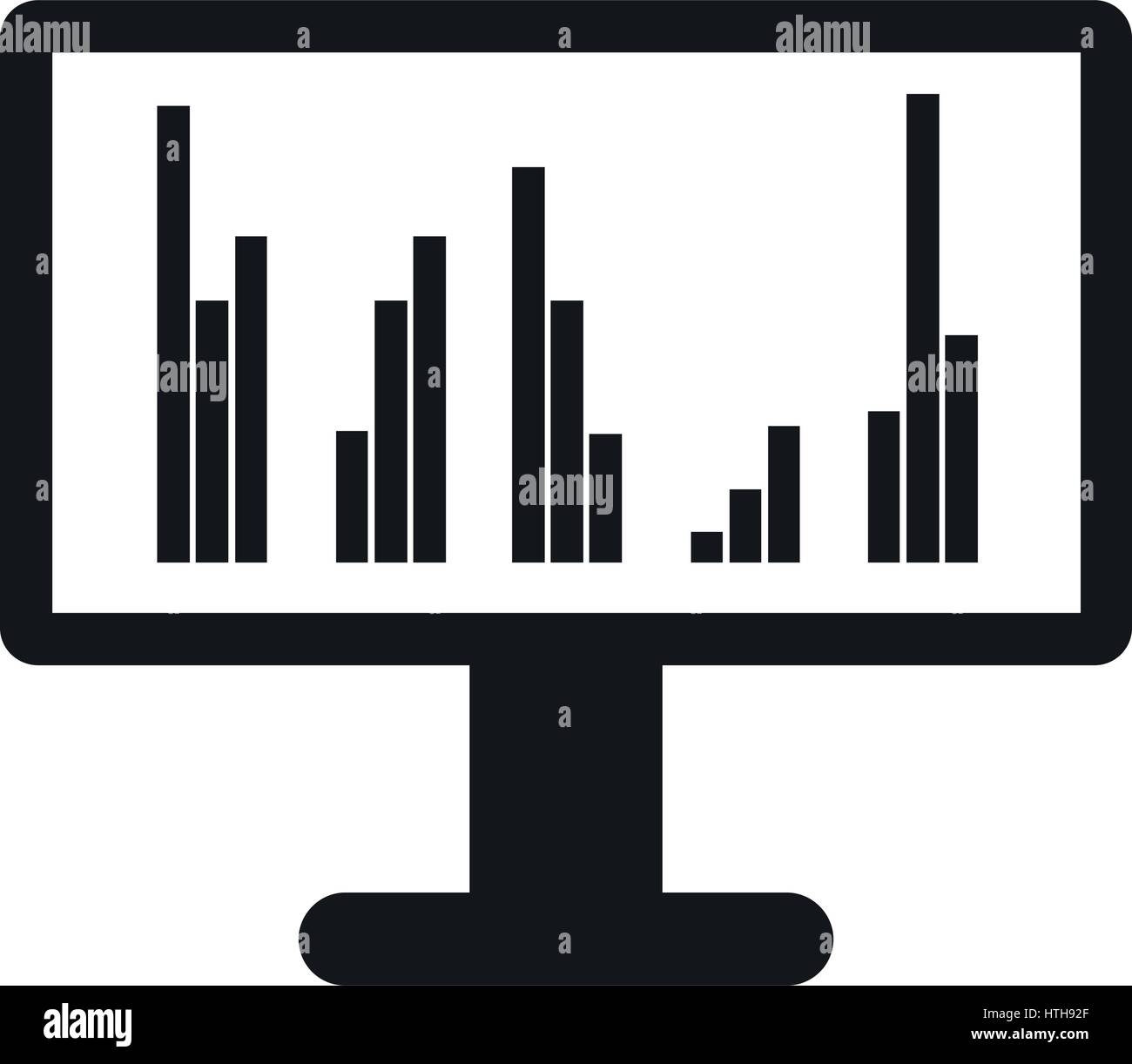 Stock market pen screen Stock Vector Images - Alamy
