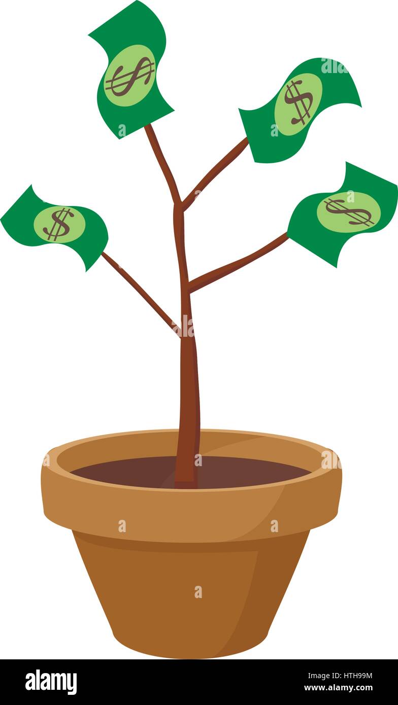 Money, tree, cartoon hi-res stock photography and images - Alamy