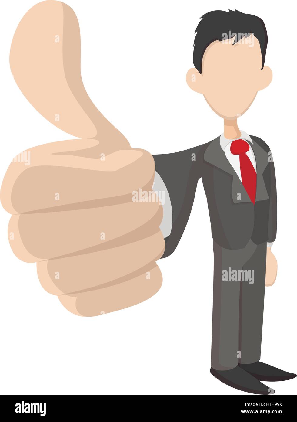Businessman holding his thumbs up icon Stock Vector Image & Art - Alamy