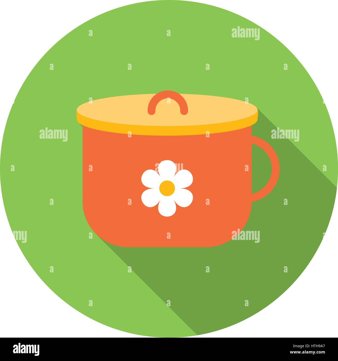 Red potty icon, flat style Stock Vector Image & Art - Alamy