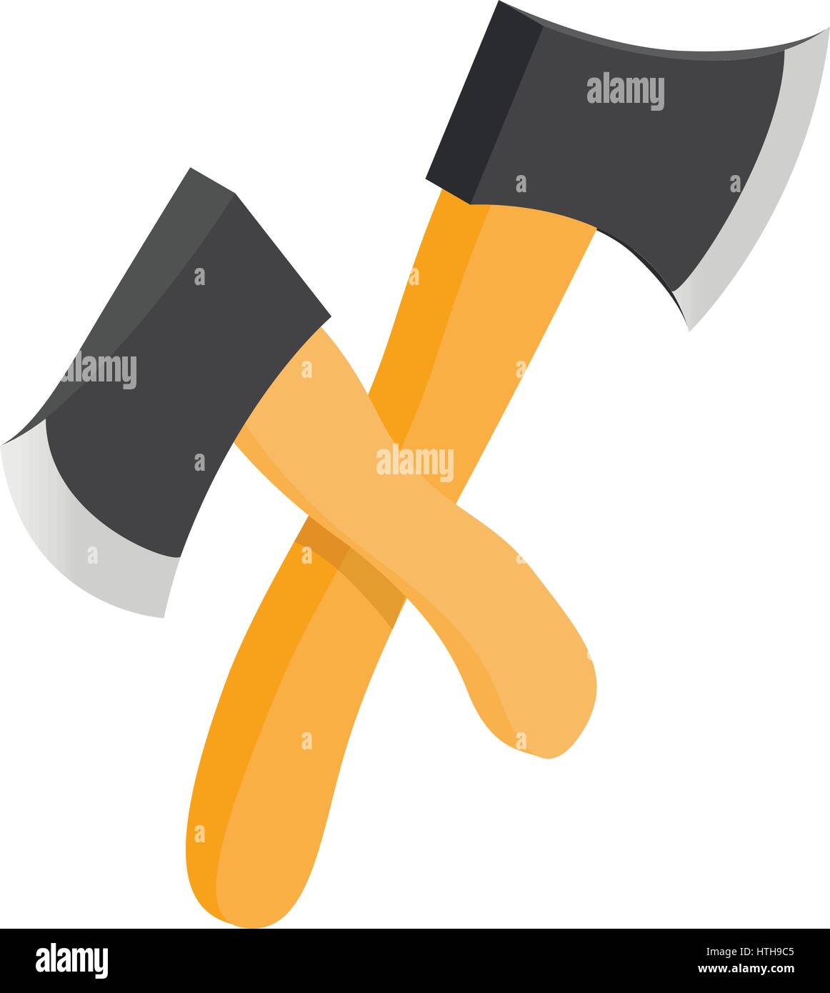 Two crossed axes icon, isometric 3d style Stock Vector Image & Art - Alamy