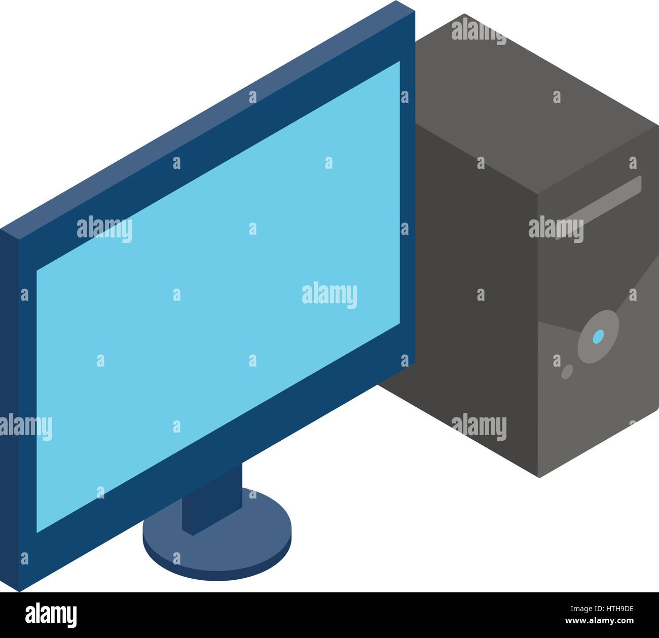 Computer icon, isometric 3d style Stock Vector Image & Art - Alamy