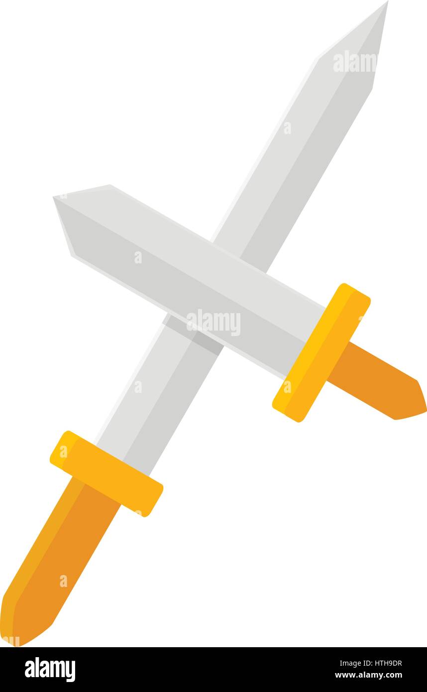 Sword icon isometric vector hi-res stock photography and images - Alamy
