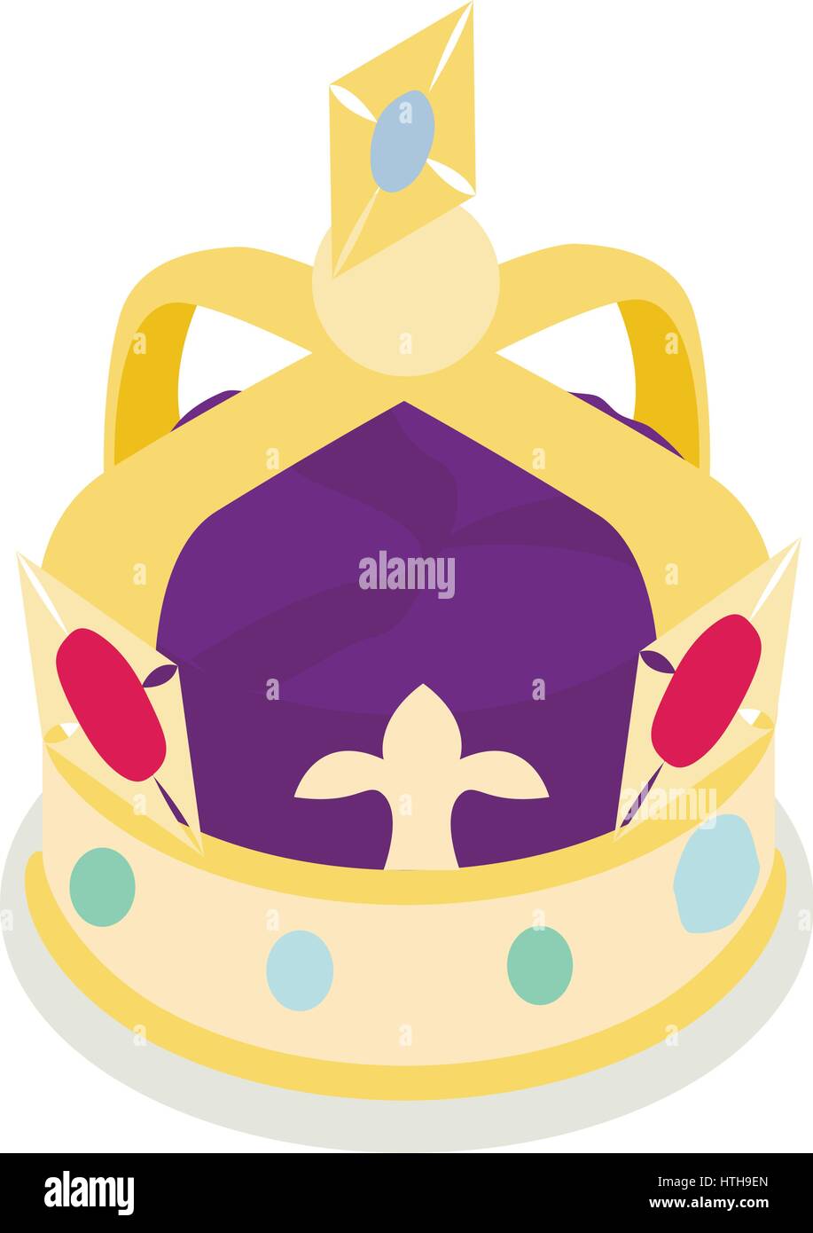 A royal crown icon, isometric 3d style Stock Vector Image & Art - Alamy
