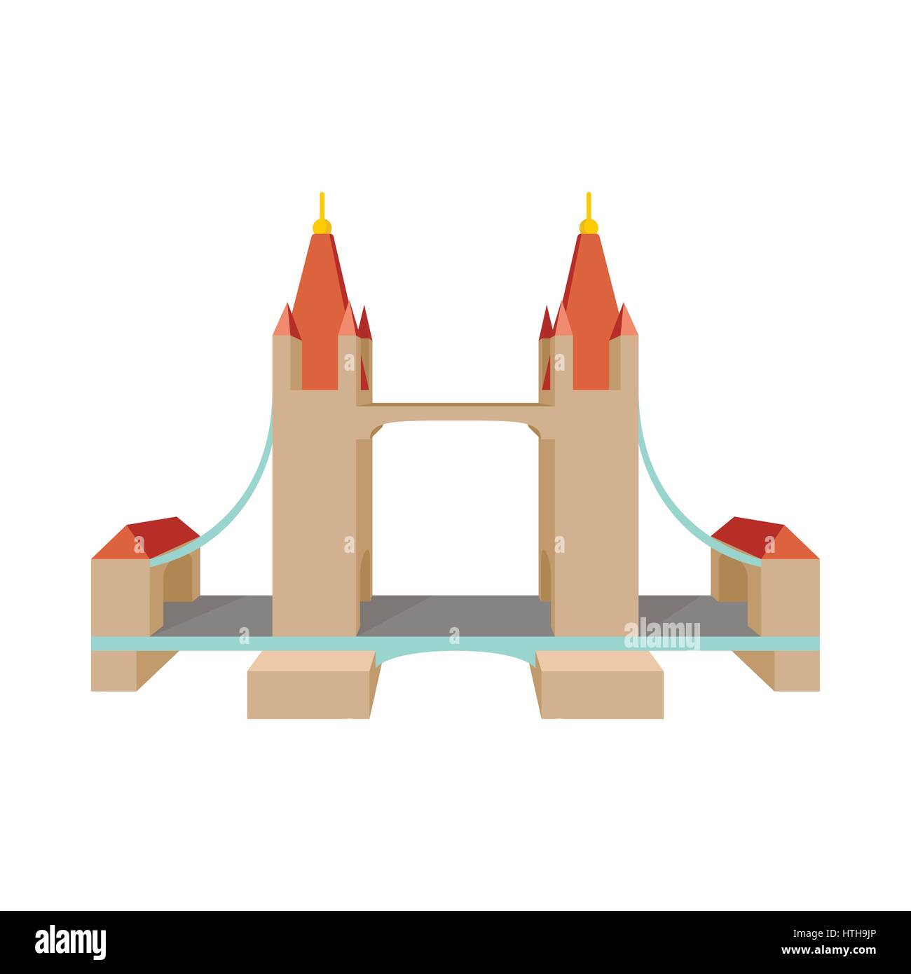 Tower Bridge in London icon, cartoon style Stock Vector Image & Art - Alamy