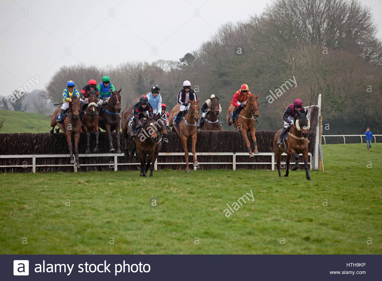 Horse Racing Hurdles Stock Photos & Horse Racing Hurdles Stock Images