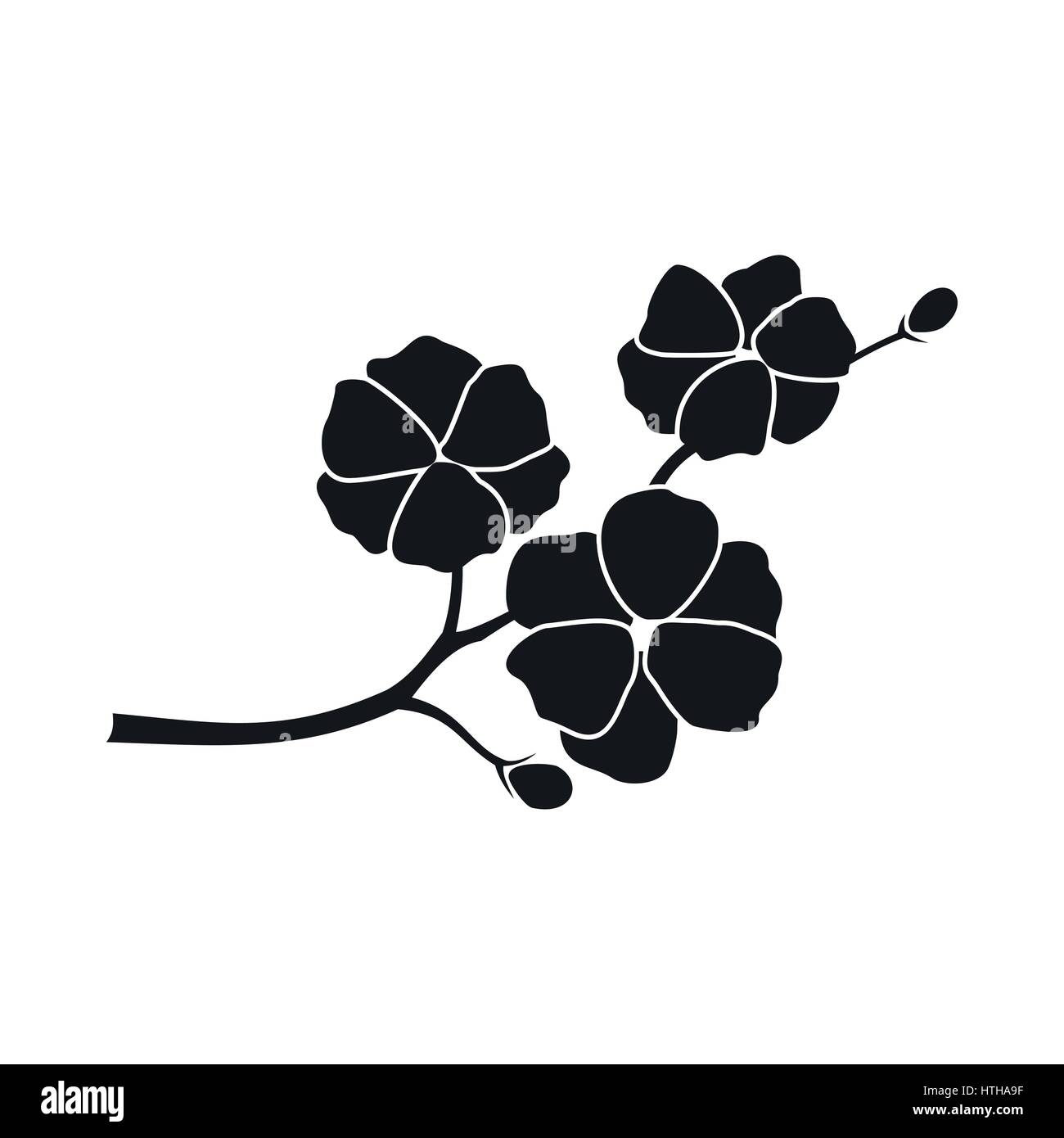 Sakura icon, simple style Stock Vector Image & Art - Alamy
