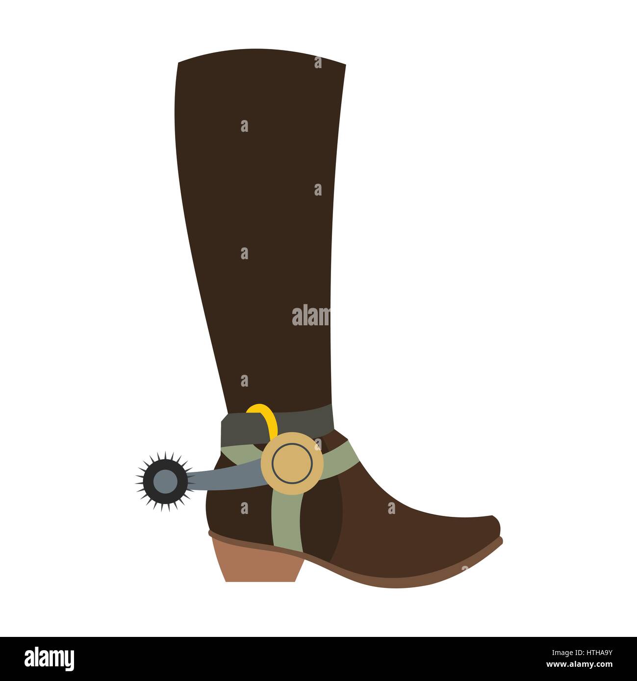 Cowboy boot icon Stock Vector Image & Art Alamy