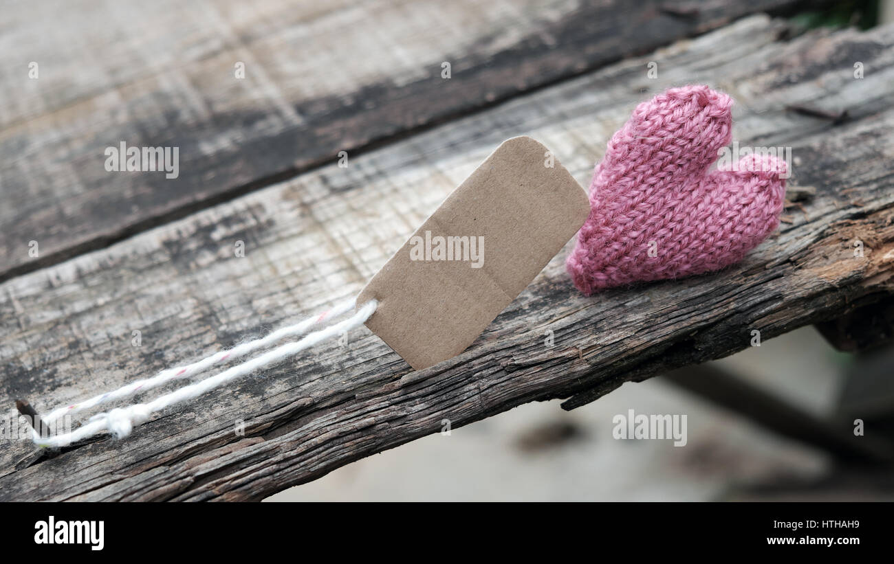 Divorce background with broken heart and message on wooden, unhappy marriage and adultery problem make stress life, society issue in modern lifestyle Stock Photo