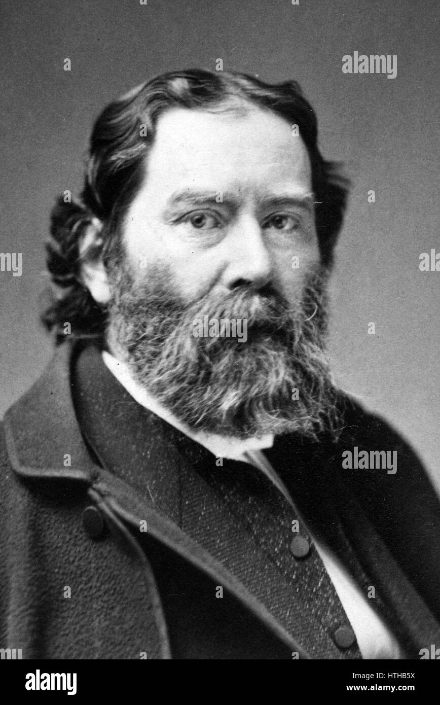 JAMES RUSSELL LOWELL (1819-1891) American poet and diplomat Stock Photo