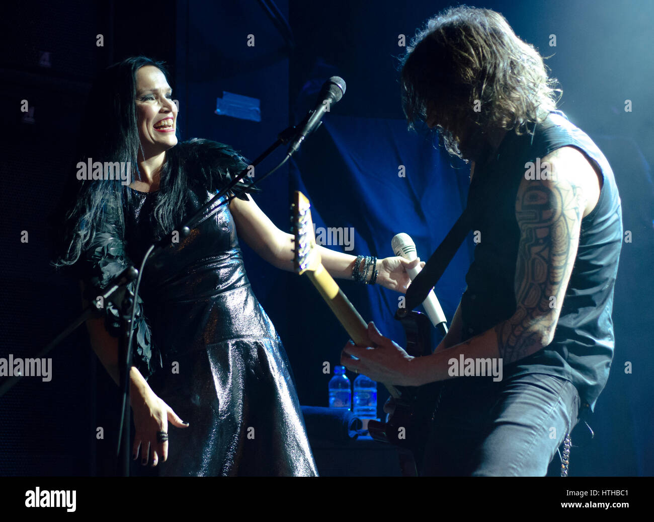 Tarja performing in Manchester 9 March 2017 Stock Photo