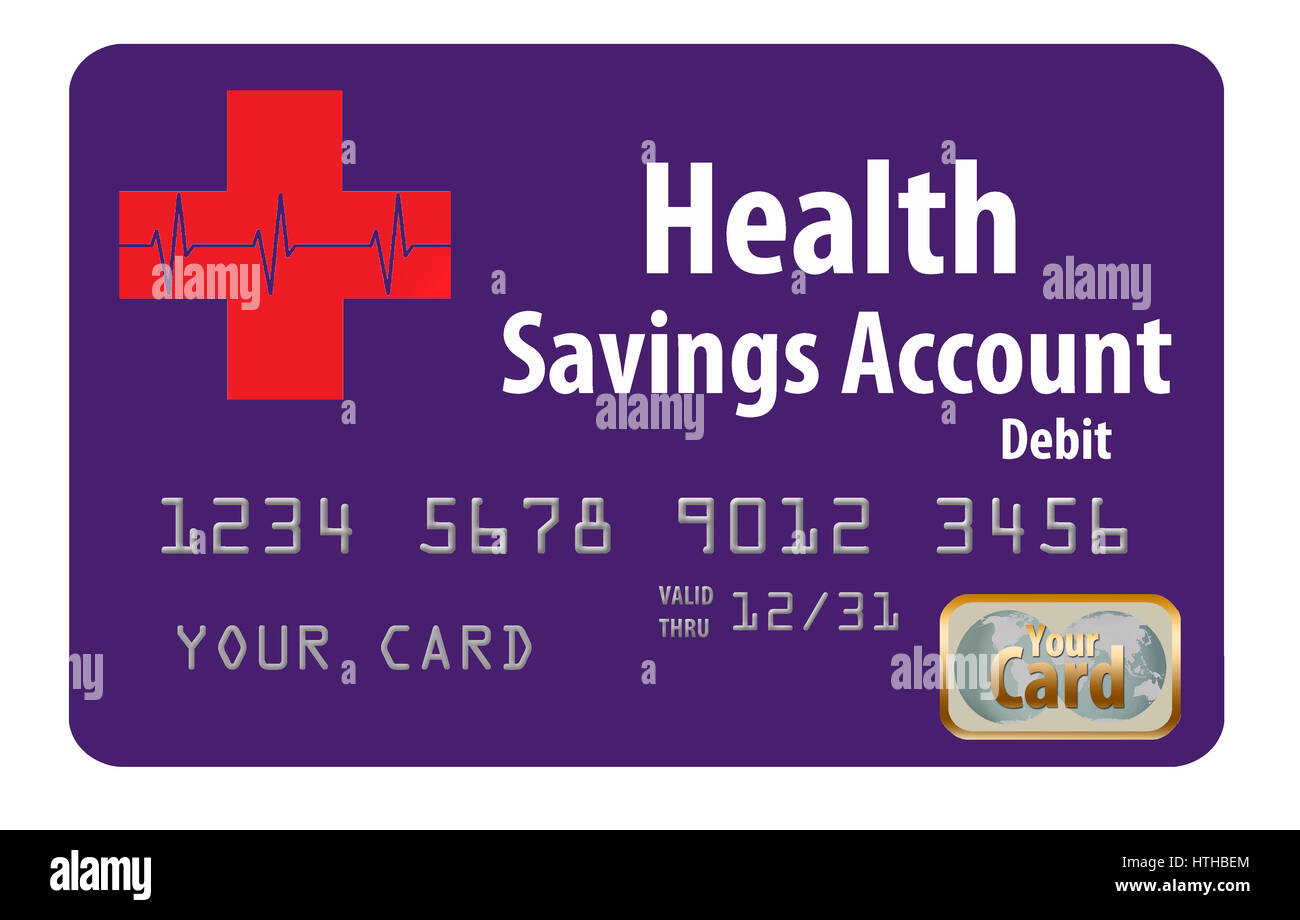 Health Savings Account debit card Stock Photo Alamy