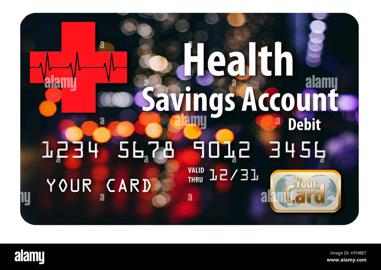 Health Savings Account debit card Stock Photo Alamy