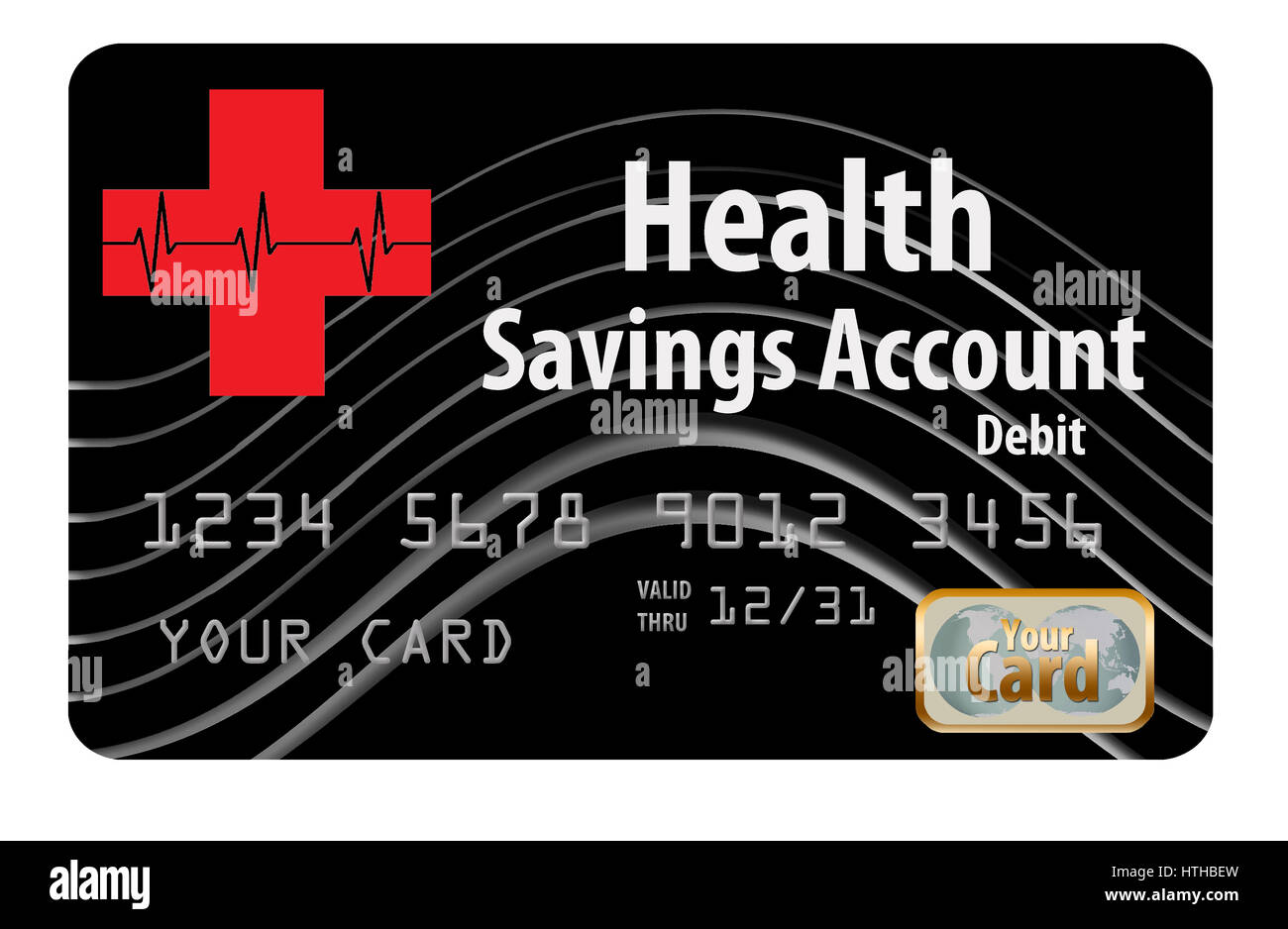 Health Savings Account debit card Stock Photo Alamy