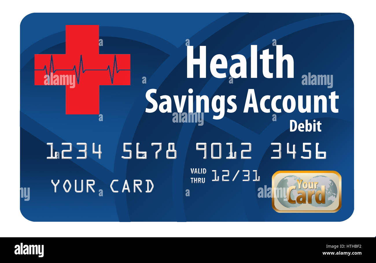 Health Savings Account debit card Stock Photo Alamy