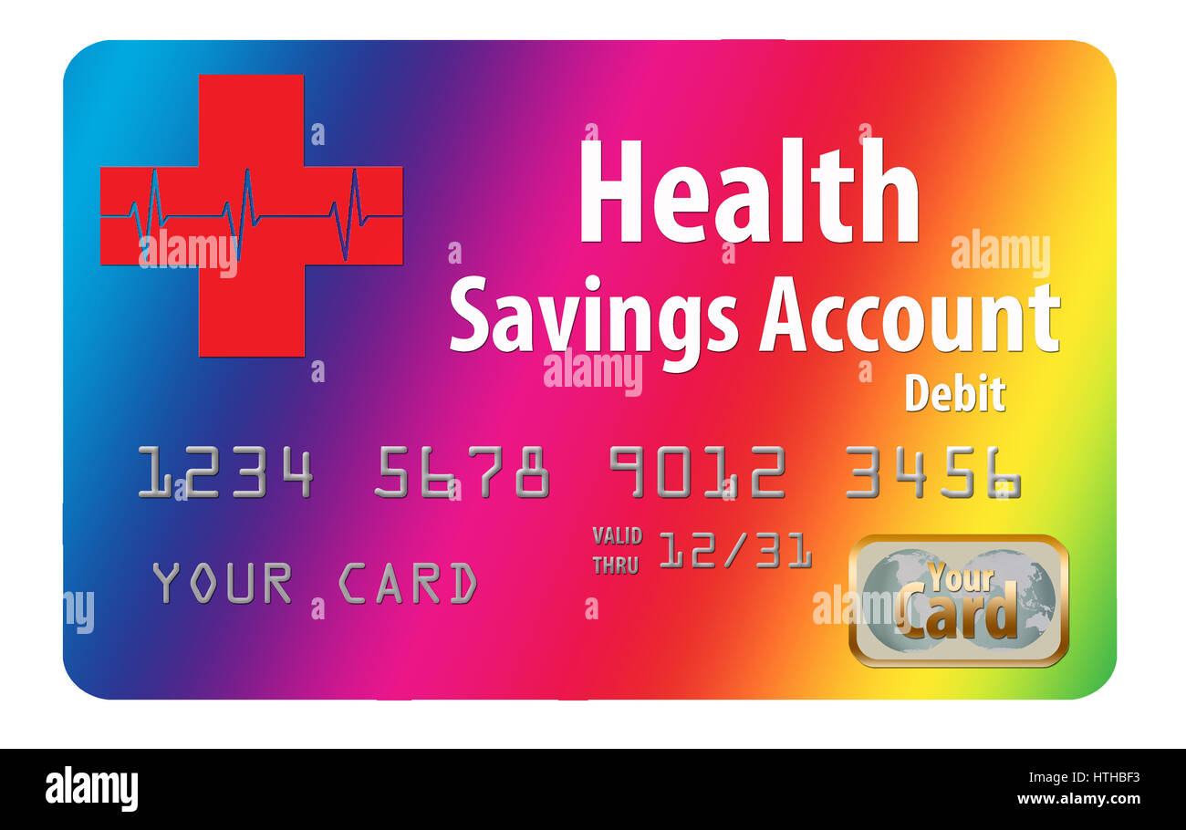 Health Savings Account debit card Stock Photo Alamy