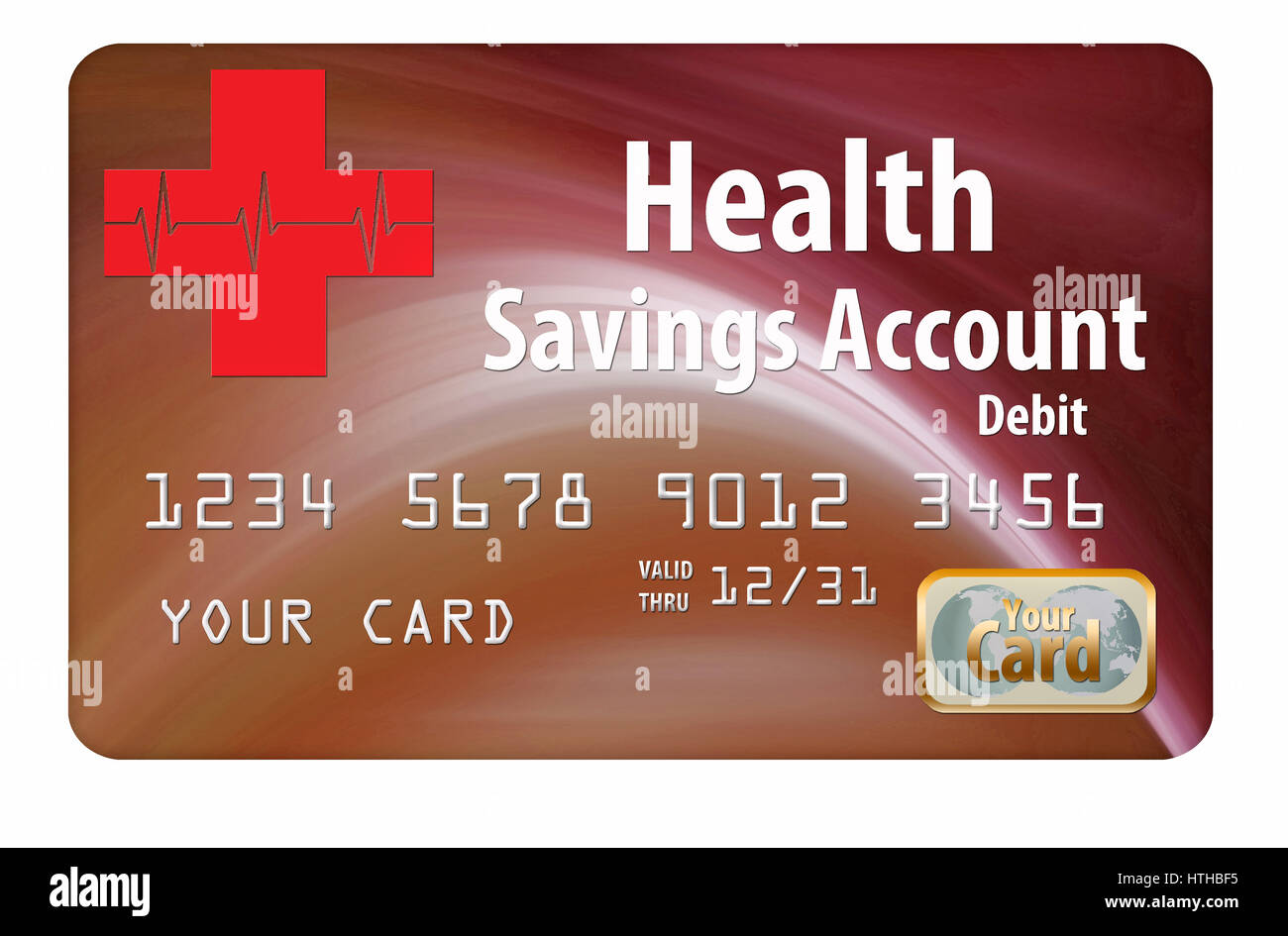 Health Savings Account debit card Stock Photo Alamy