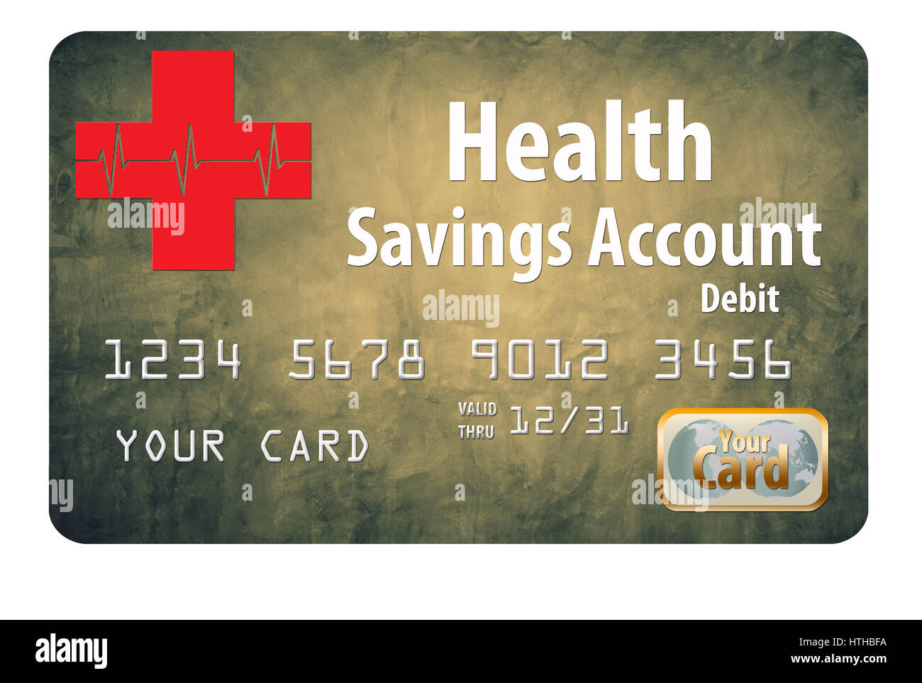 Health Savings Account debit card Stock Photo Alamy