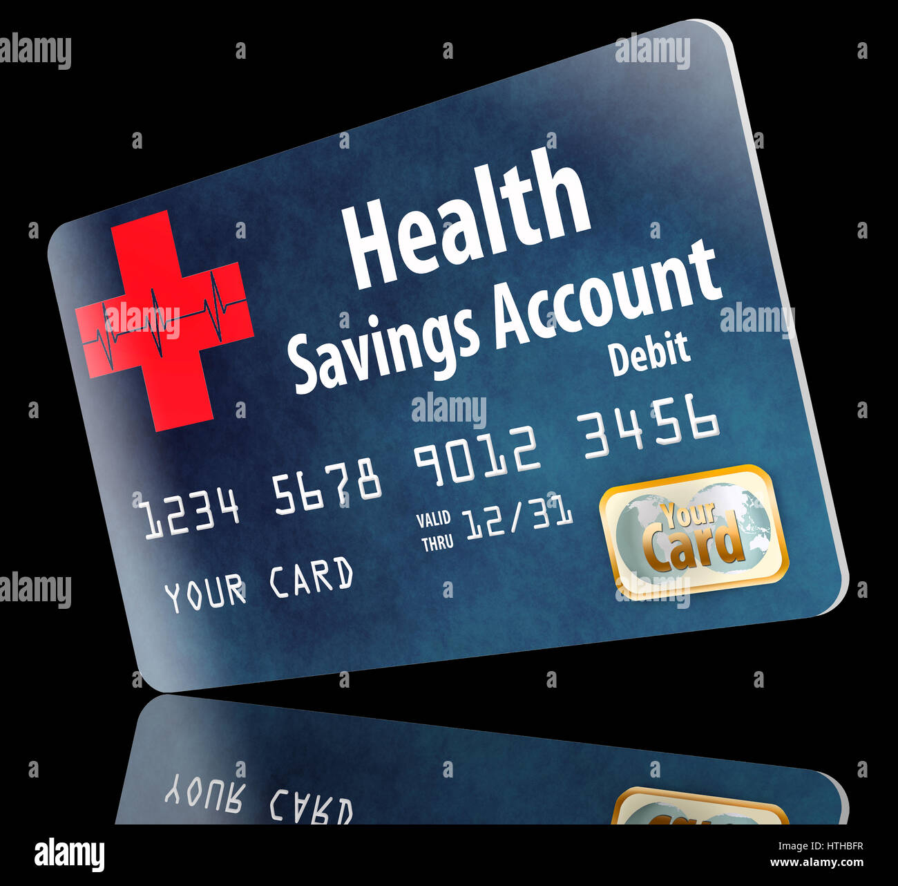 Health Savings Account debit card Stock Photo Alamy