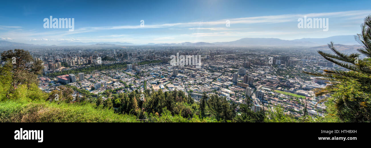 The beautiful city of Santiago in Chile. Stock Photo