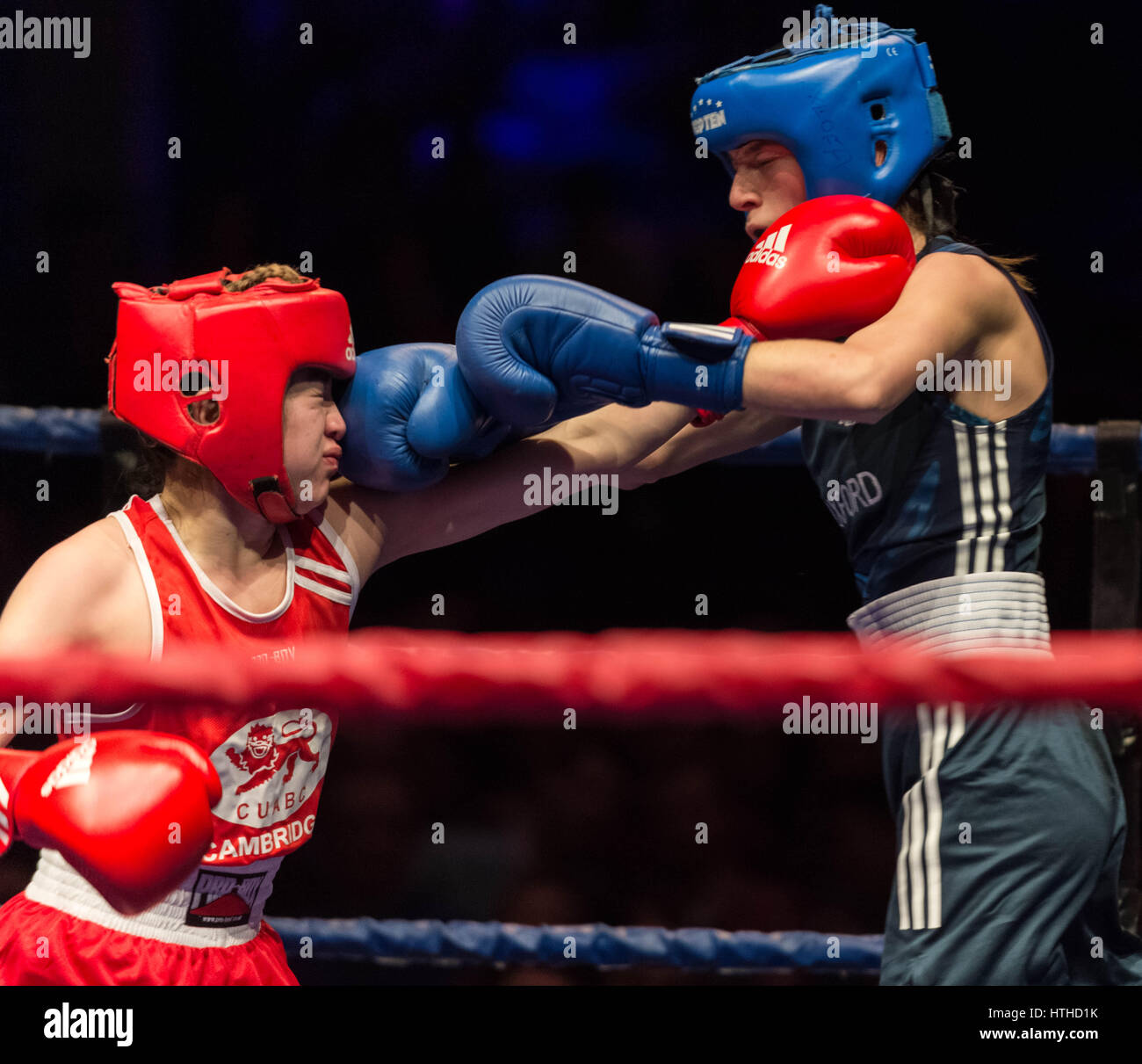 Cambridge, UK. 10th March, 2017. Oxford vs Cambridge. 110th Boxing