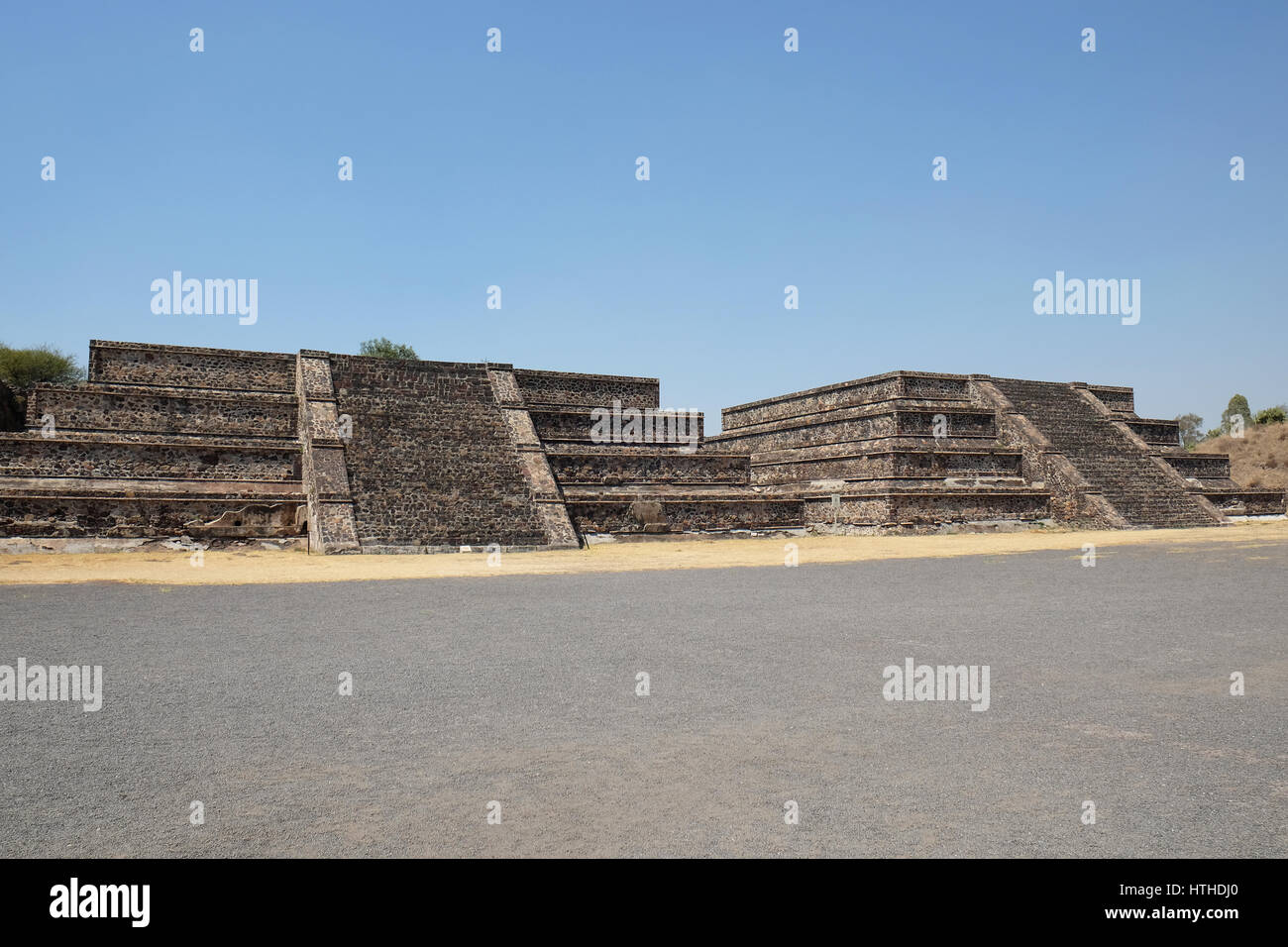 Teotihuacan historical complex, Valley of Mexico, State of Mexico. Stock Photo