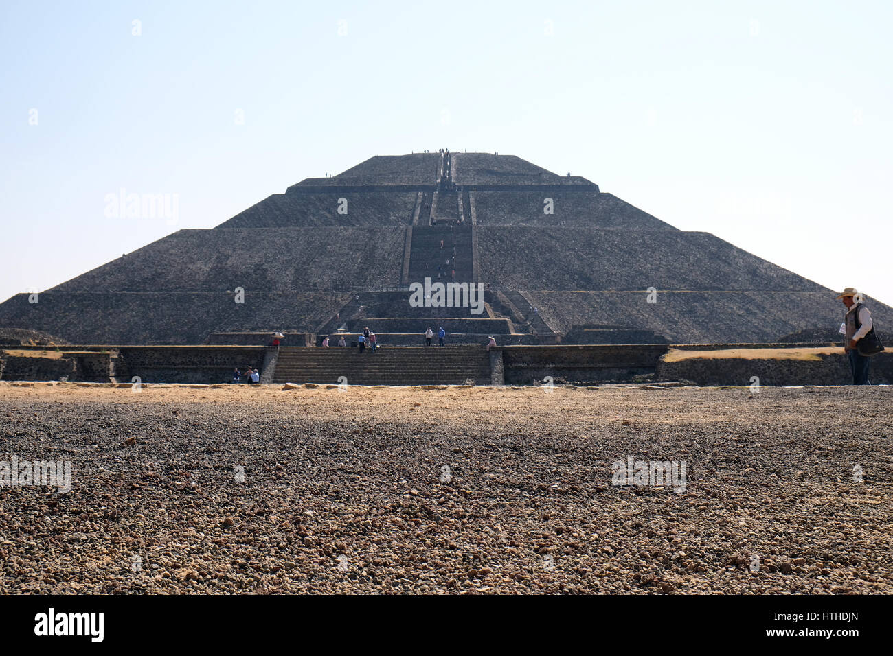 Teotihuacan historical complex, Valley of Mexico, State of Mexico. Stock Photo