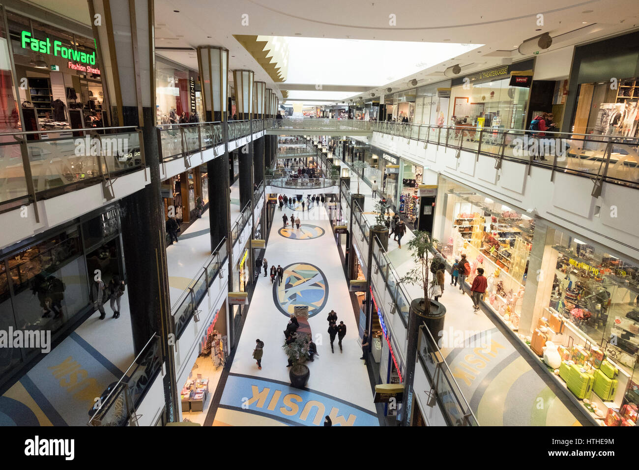 Interior of Alexa shopping mall in Alexanderplatz Mitte Berlin Stock Photo  - Alamy