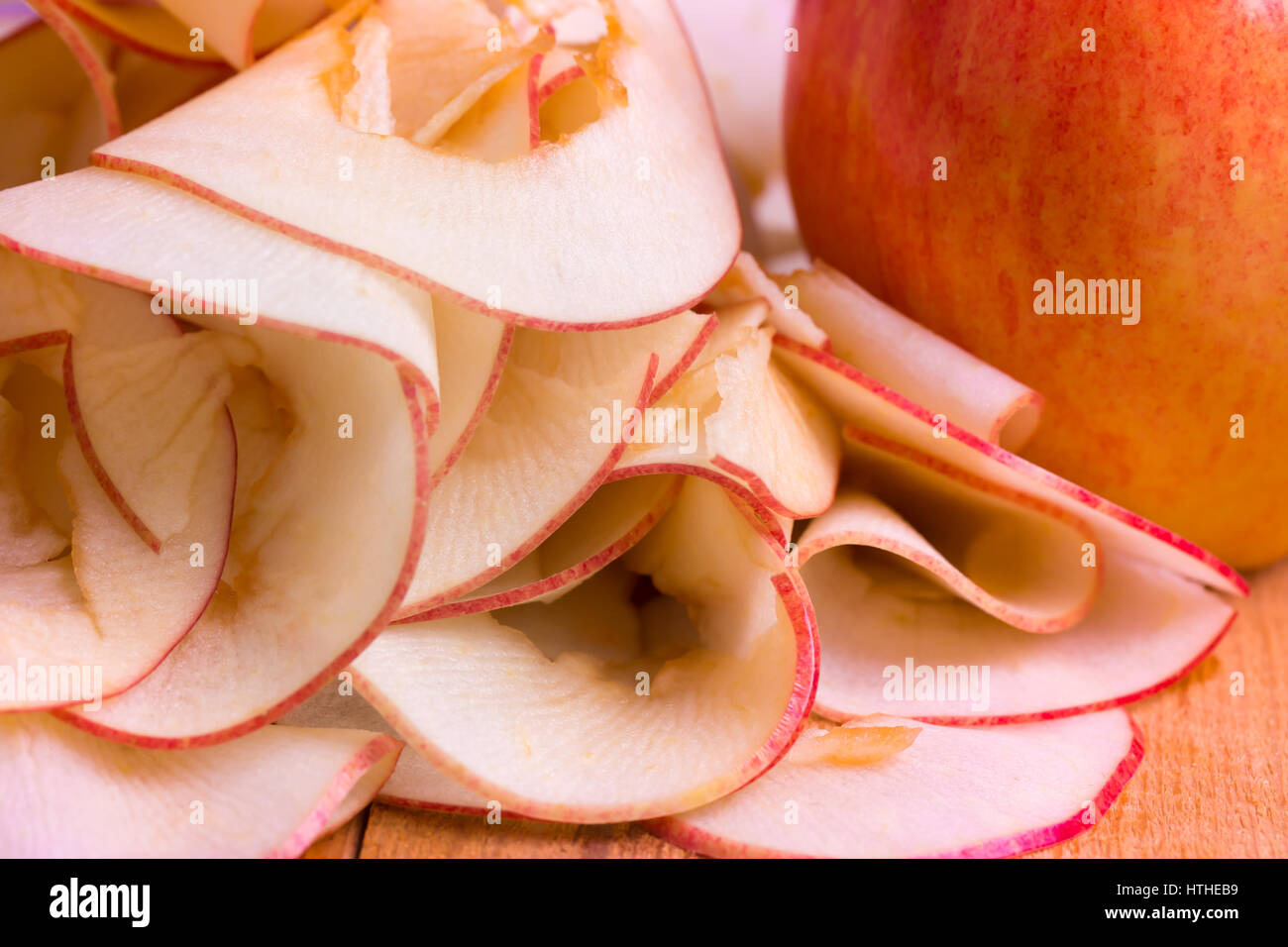 Gala apples and spirals Stock Photo Alamy