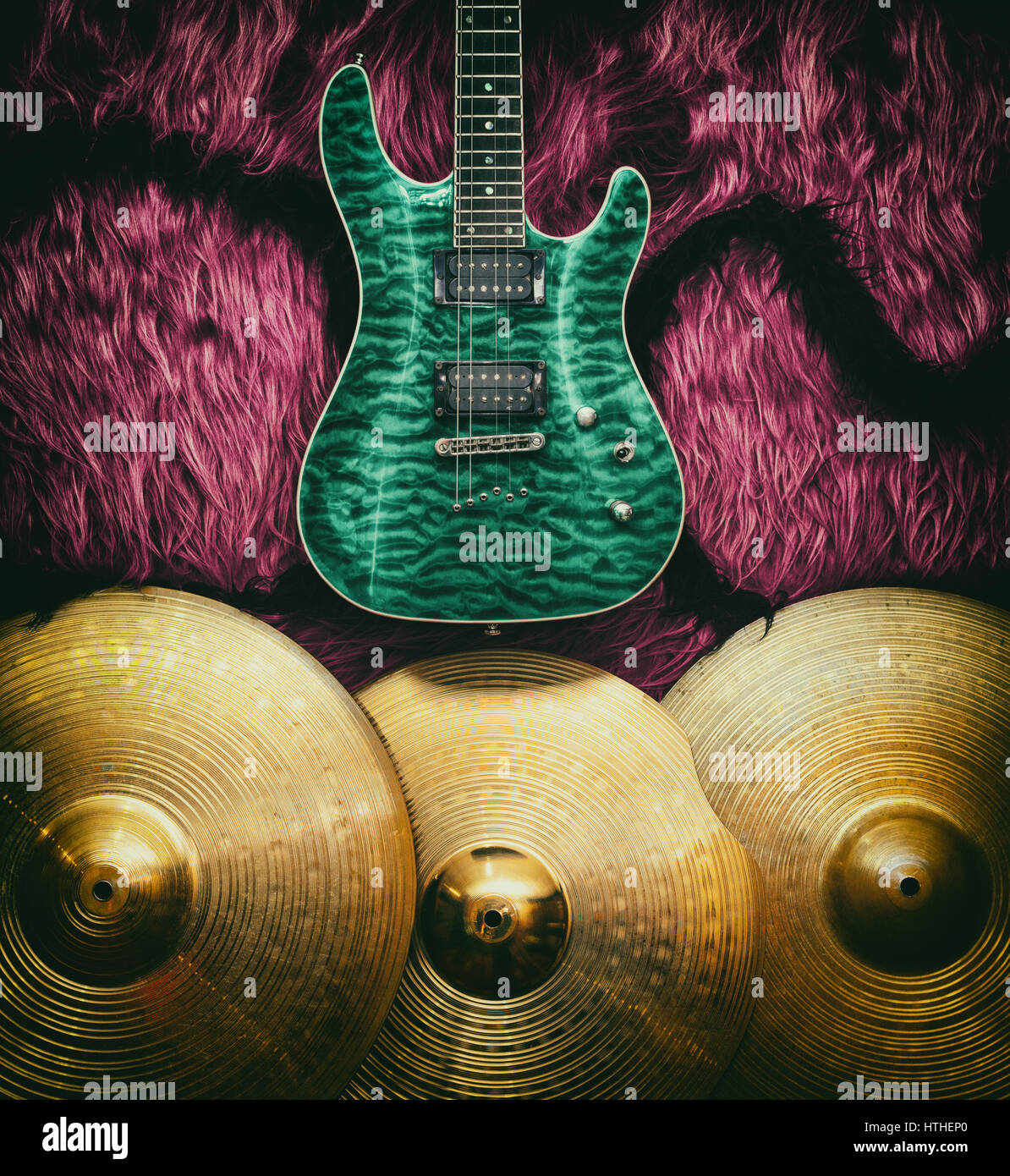 Green Electric Guitar Wallpaper