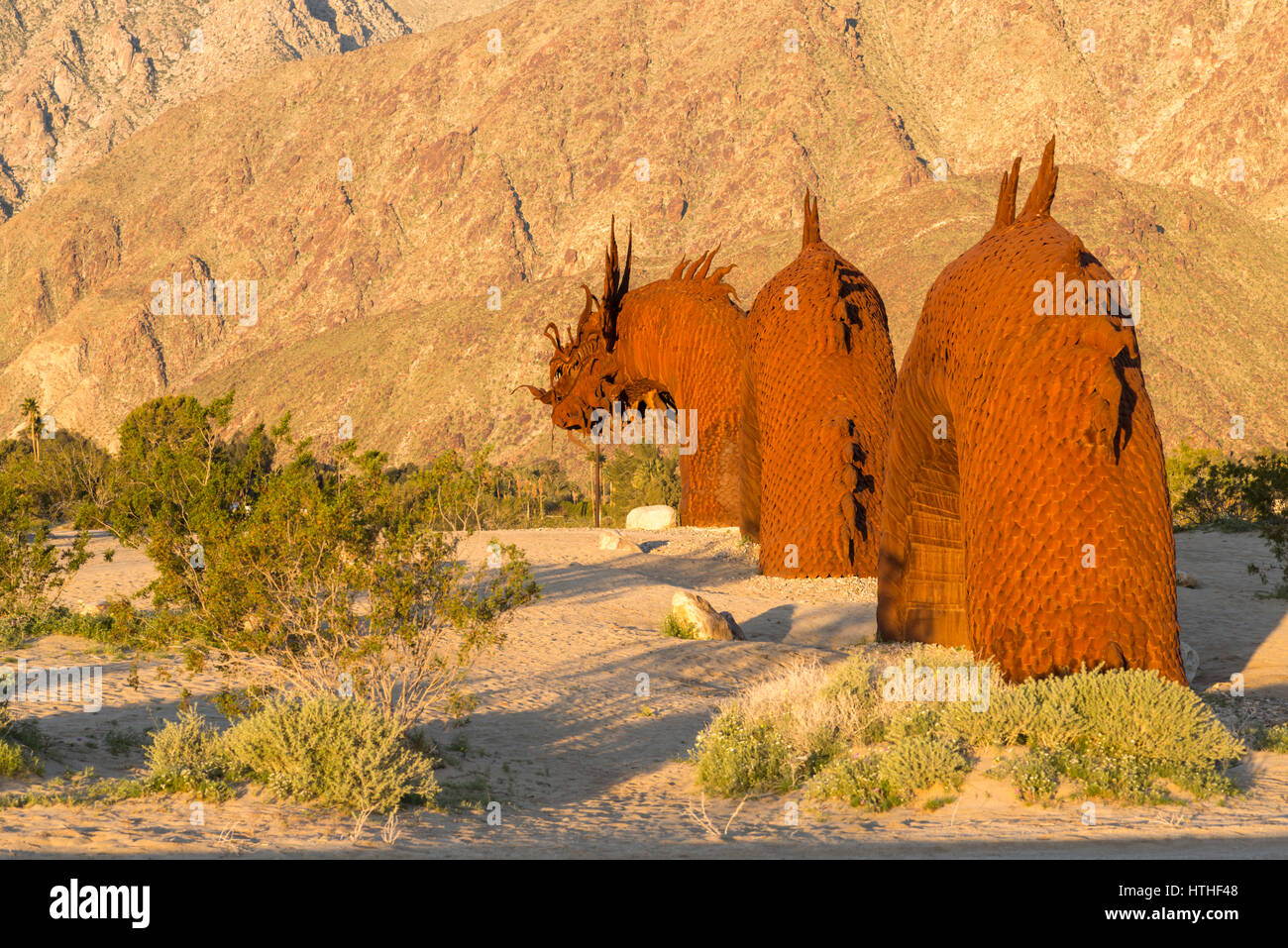 Metal sculpture artwork (by Ricardo Breceda). Borrego Springs