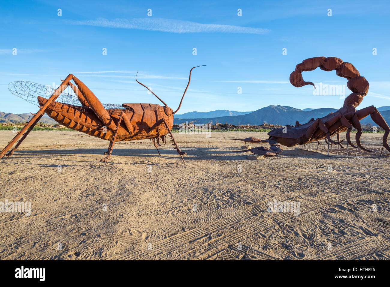 Metal sculpture artwork (by Ricardo Breceda). Borrego Springs