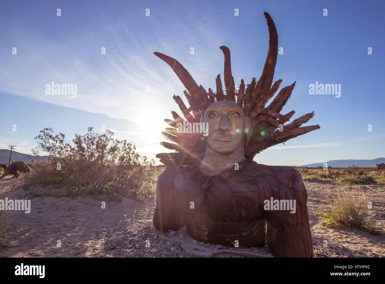 Metal sculpture artwork (by Ricardo Breceda). Borrego Springs