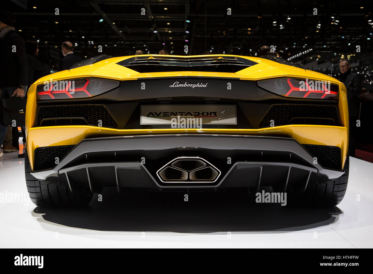 Lamborghini Aventador S at the 87th International Geneva Motor Show Stock Photo