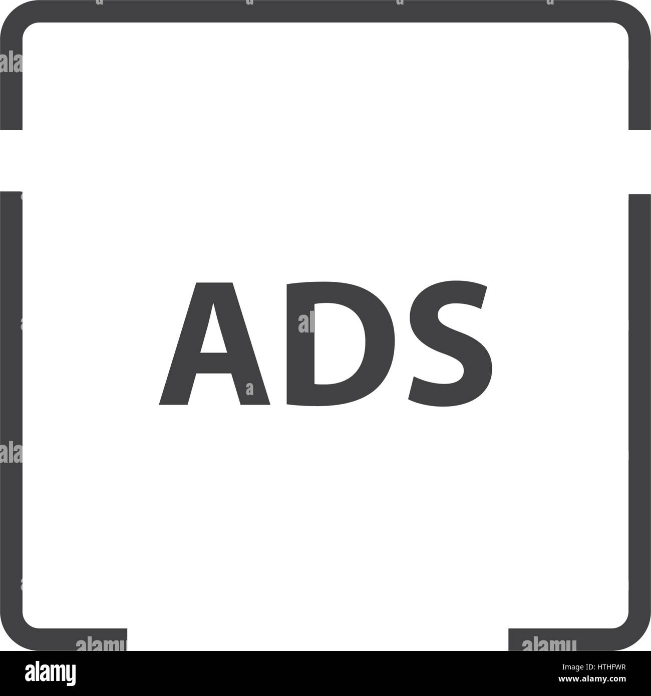Advertisement Line icon Stock Vector Image & Art - Alamy