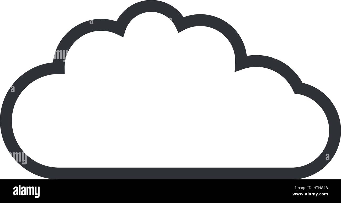 cloud icon illustrated on a white background in vector Stock Vector ...