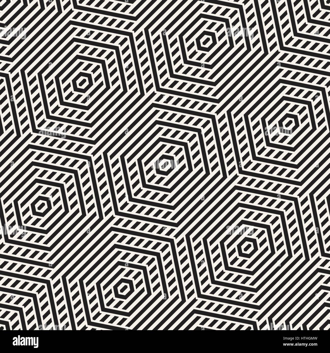 Vector Seamless Pattern. Repeating Lattice Abstract Background. Linear ...