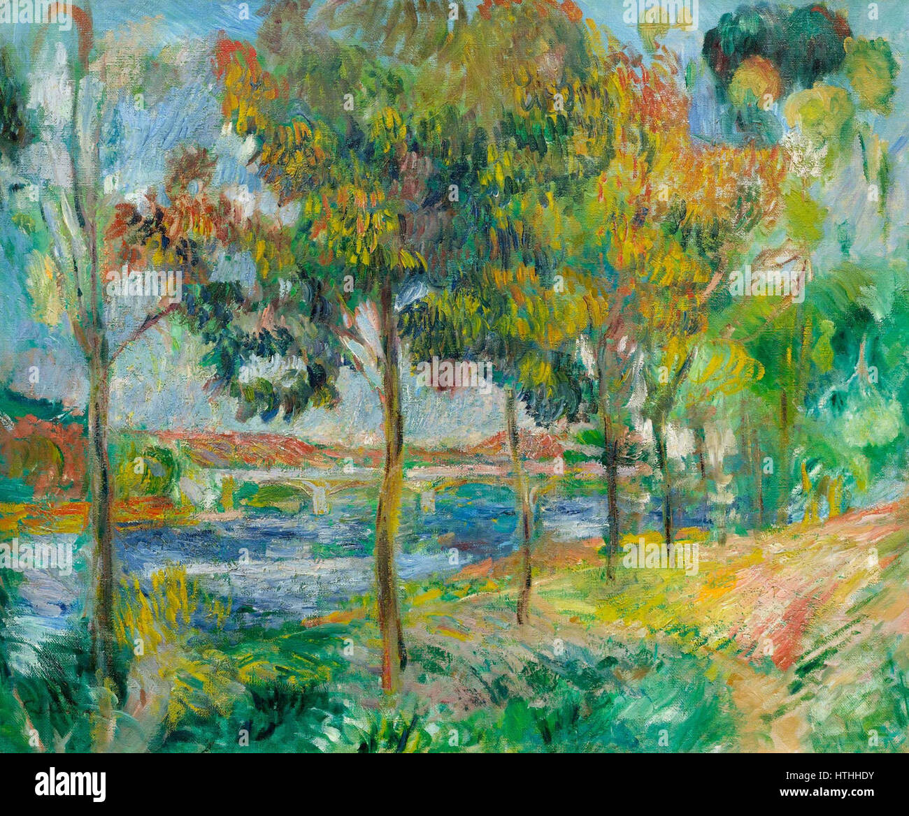 Auguste Renoir - Le Pont D'argenteuil, 1384852765 koller auktionen ag Stock Photo
