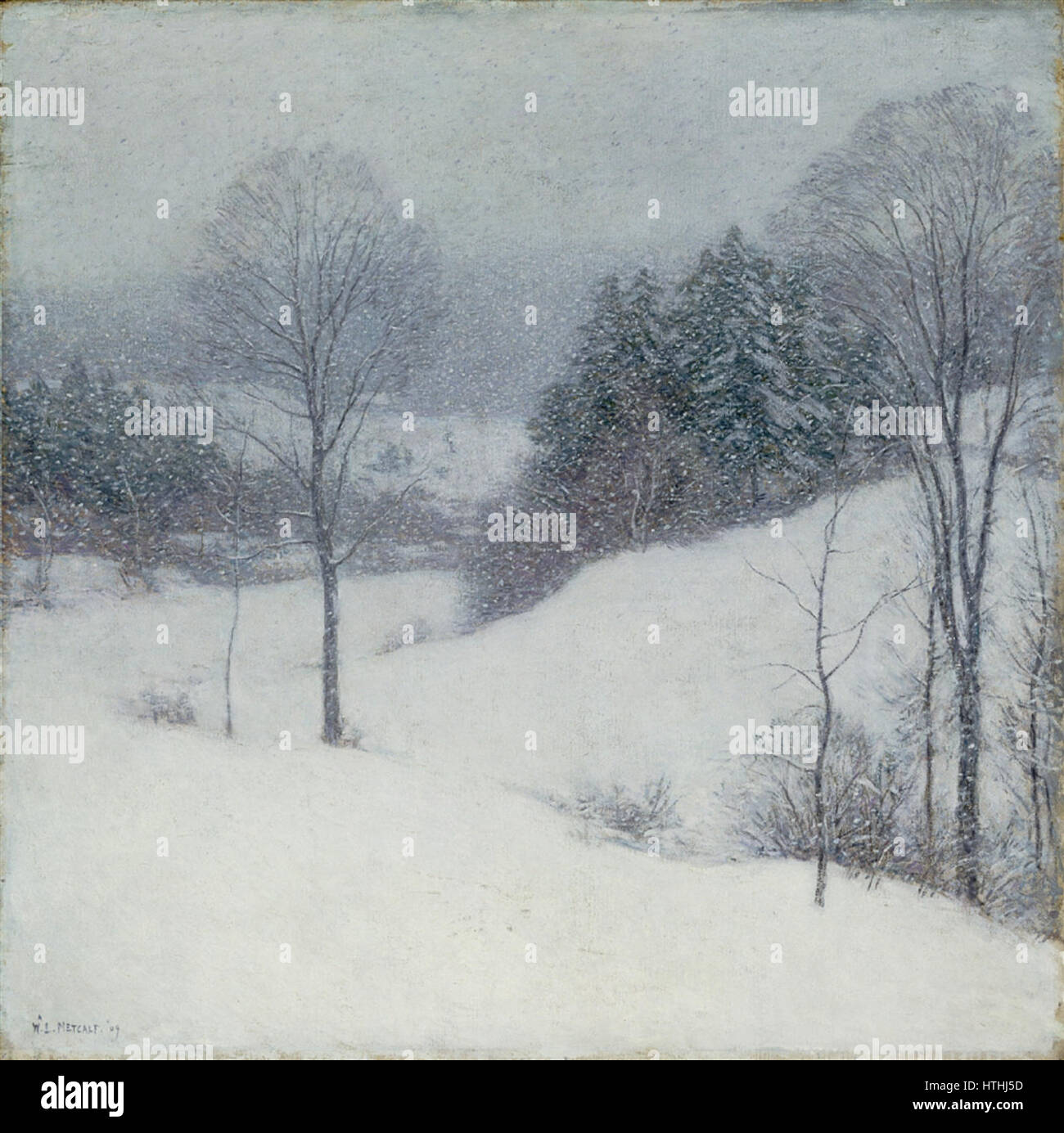 Willard Leroy Metcalf - The White Veil (1909 Stock Photo - Alamy