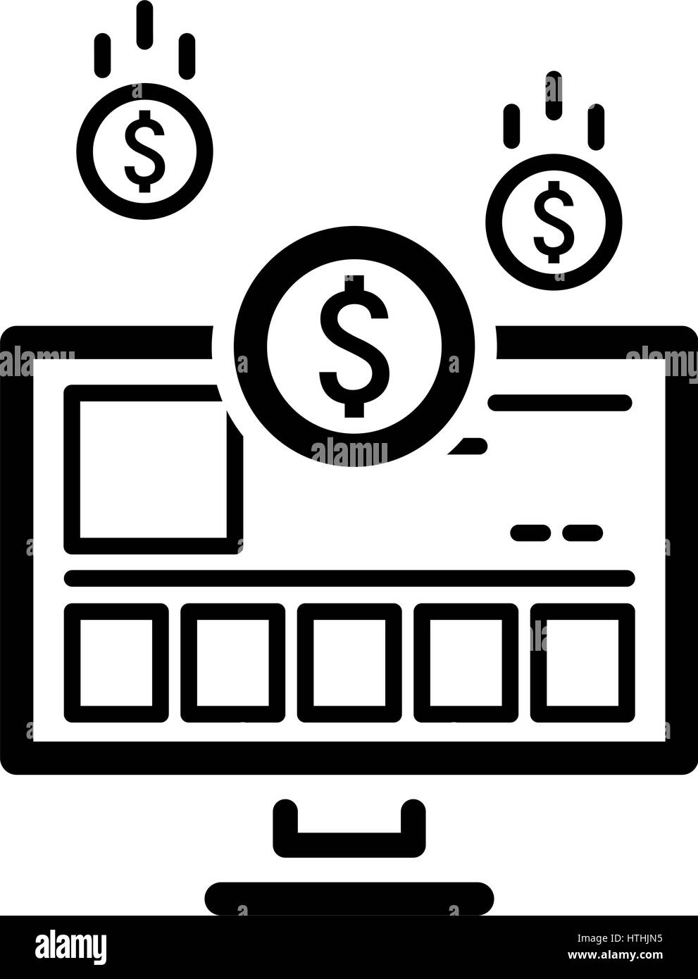 Income Store Icon. Flat Design. Business Concept. Isolated Illustration ...