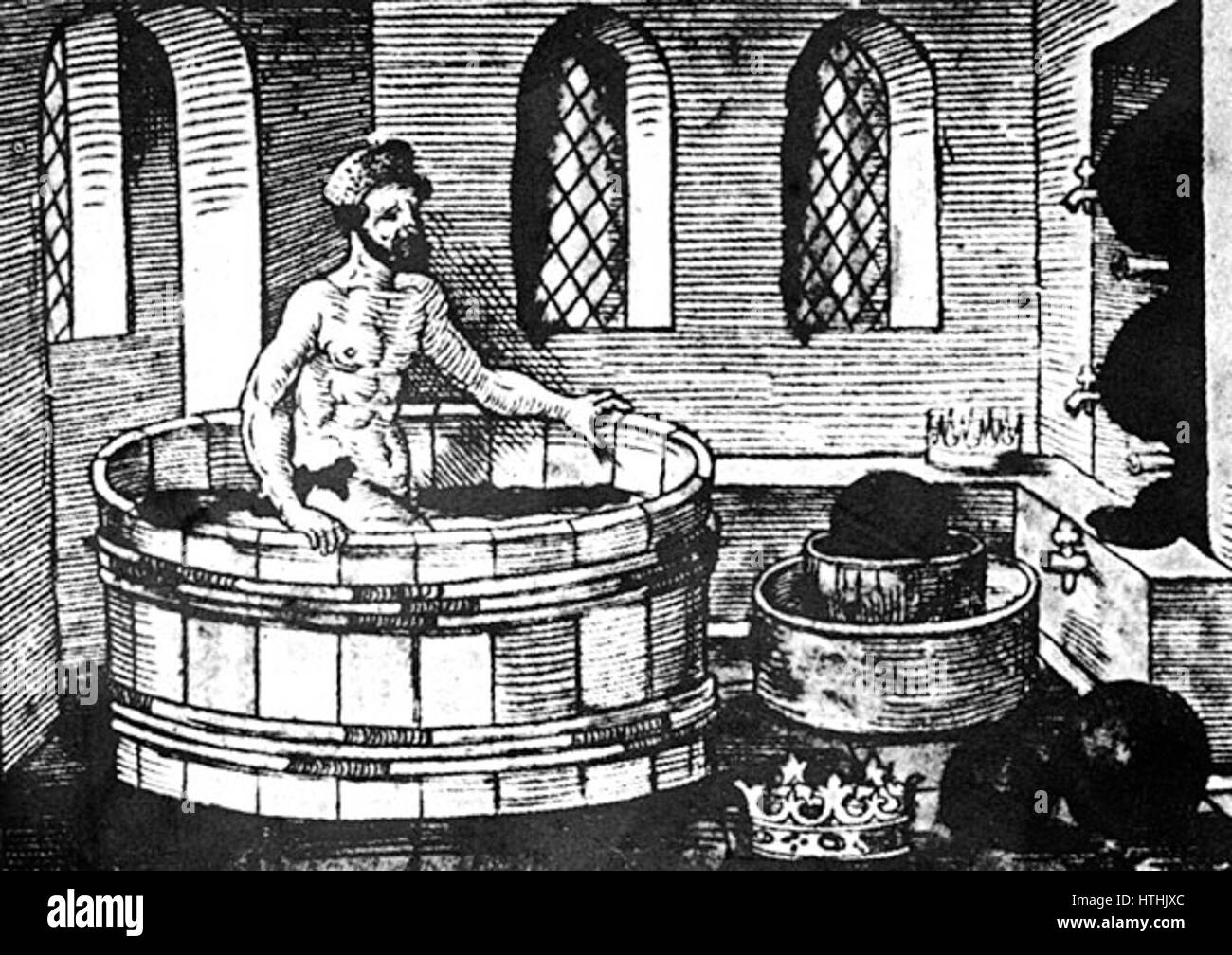 Archimedes bath Stock Photo Alamy