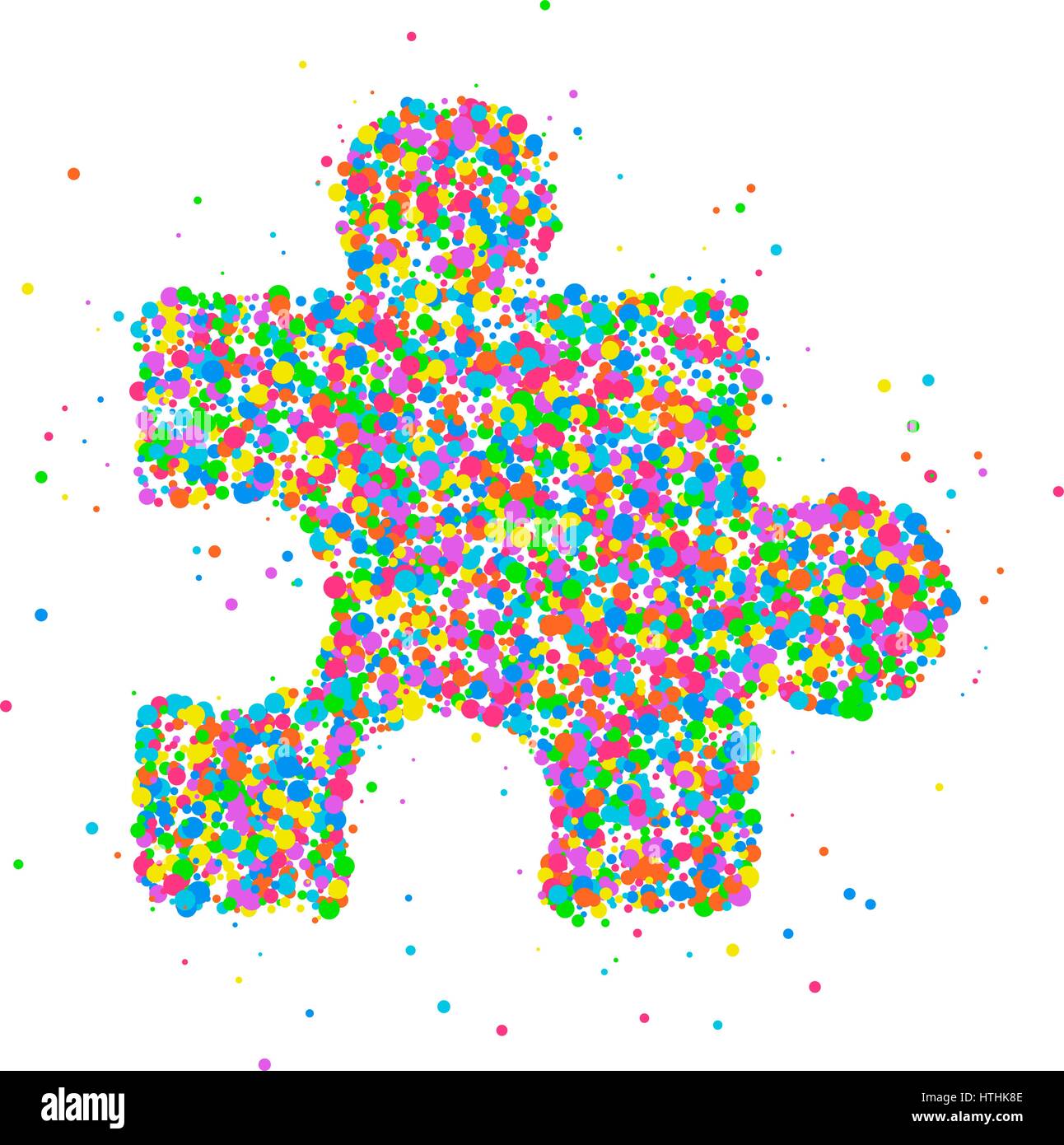 Abstract business drawing and finance icon puzzle pieces from multi-colored  circles. Vector illustration Stock Vector Image & Art - Alamy