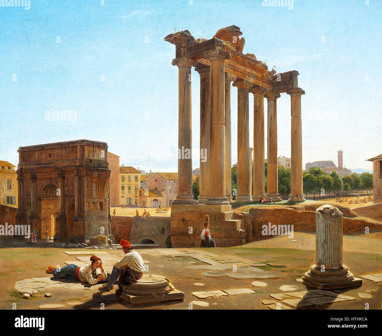 Roman forum painting hi-res stock photography and images - Alamy